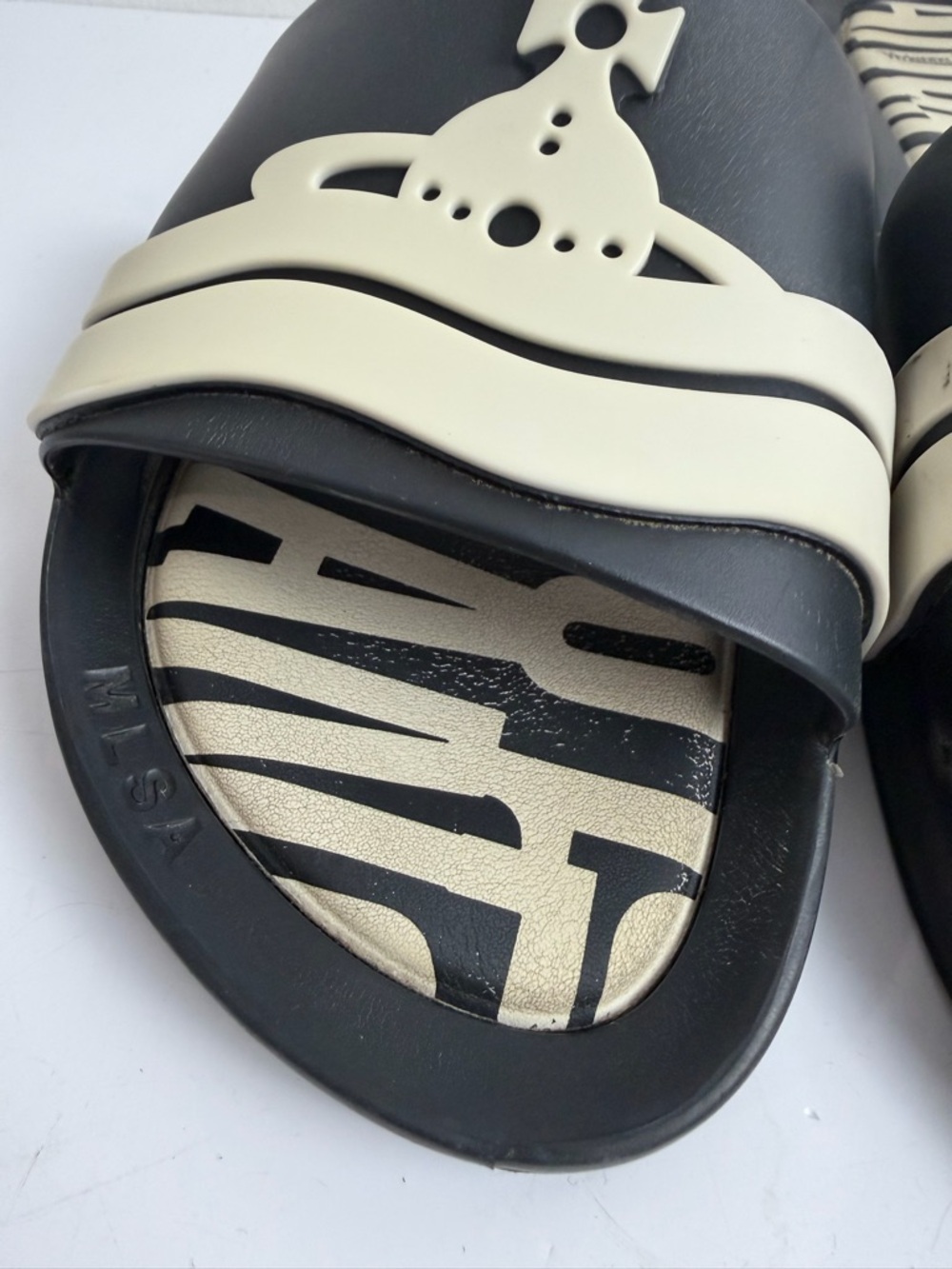 Vivienne Westwood x Melissa Anglomania 
Beach Slide Sandals Size 8 Punk Goth - Picture 5 of 15